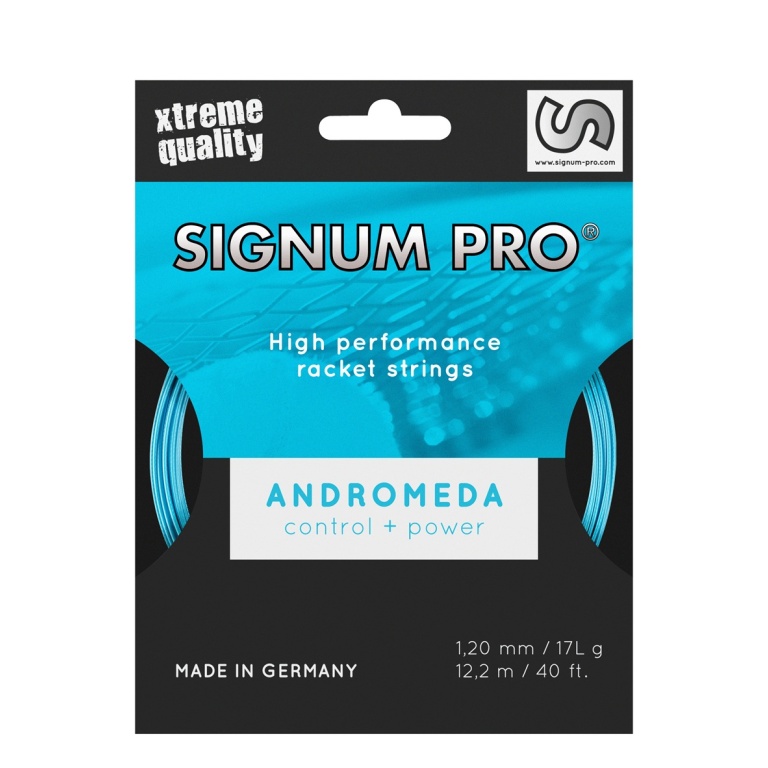Signum Pro Tennissaite Andromeda (Trwałość+Kontrola/Moc) niebieska 12m zestaw